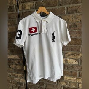 POLO RALPH LAUREN SWITZERLAND BIG PONY POLO SHIRT Size M